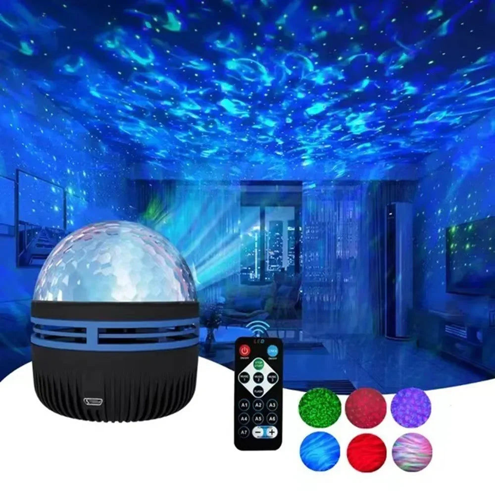 🌌 Projecteur Ciel Étoilé LED Aurora – Galaxy RGB avec Télécommande