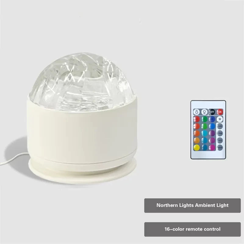 HOMEFISH Aurora Glow Projector Light Bar Midnight Halo Party Atmosphere Night Light for Christmas Halloween Gift Decoration