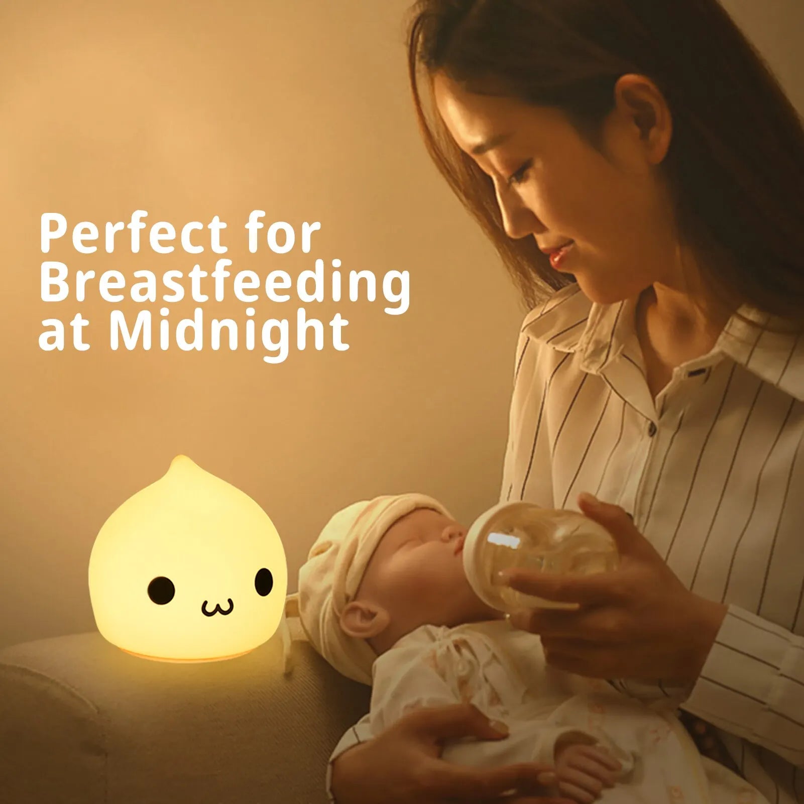 Veilleuse Enfant Goutte d’Eau – Lampe de Nuit 7 Couleurs Tactile pour Chambre