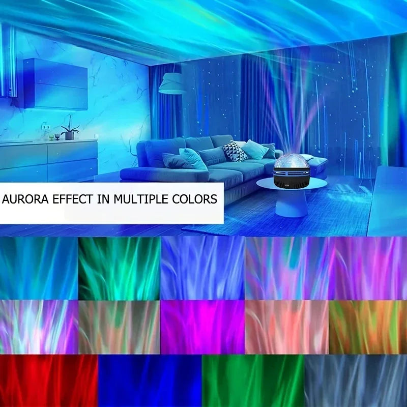 🌌 Projecteur Ciel Étoilé LED Aurora – Galaxy RGB avec Télécommande