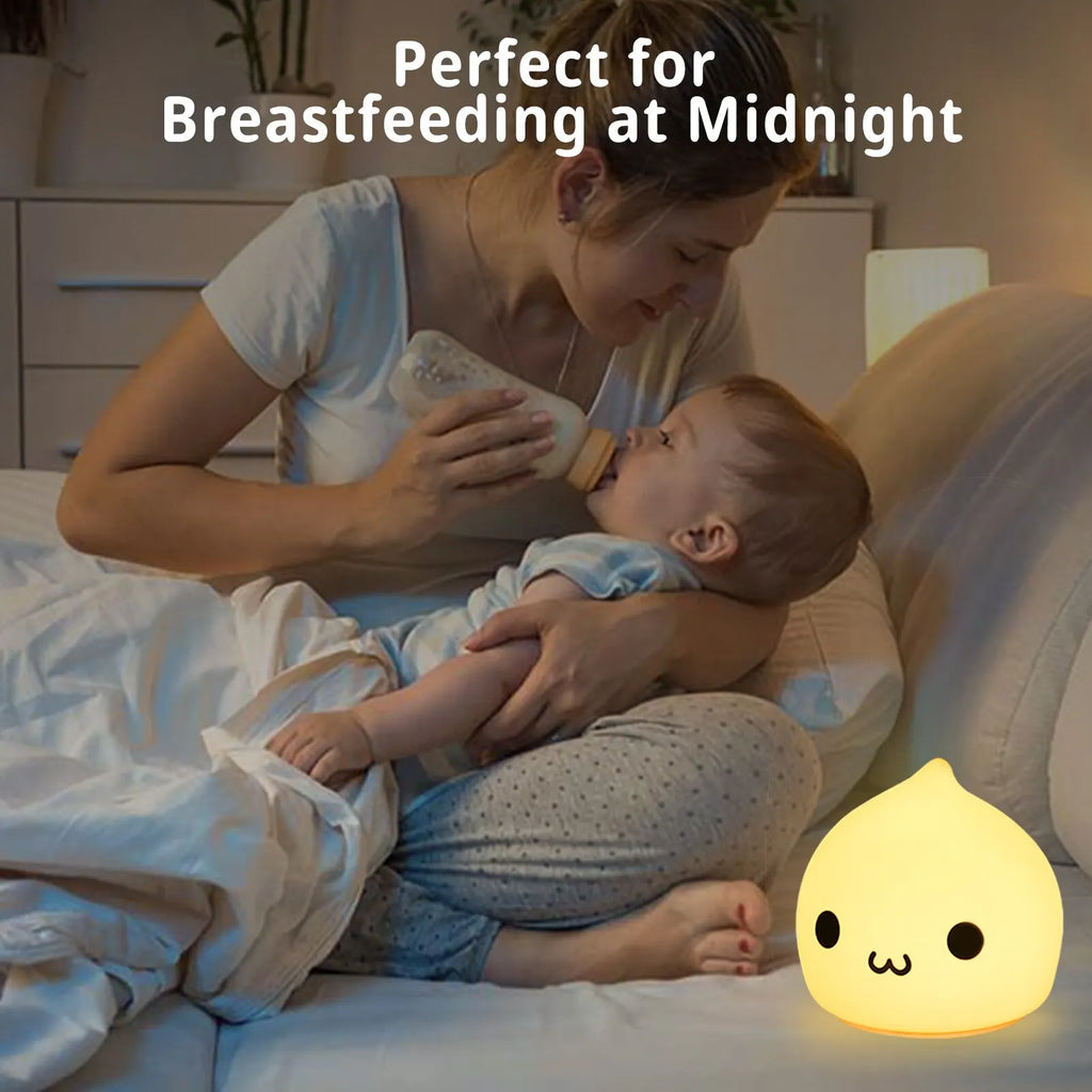 Veilleuse Enfant Goutte d’Eau – Lampe de Nuit 7 Couleurs Tactile pour Chambre