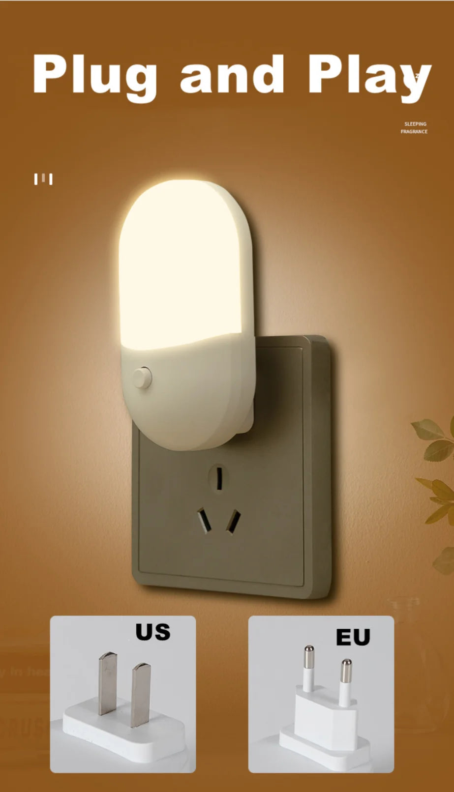 Veilleuse LED Enfant PaaMaa – Lampe de Nuit Mignonne avec Prise pour Chambre et Couloir