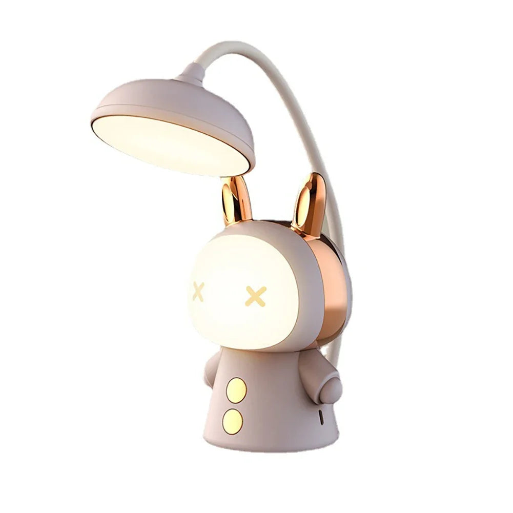 Cartoon Desk Lamp Eye Protection Energy-saving Reading Lamp USB Charging Sleeping Night Light LED Table Lamp for Kids Gift