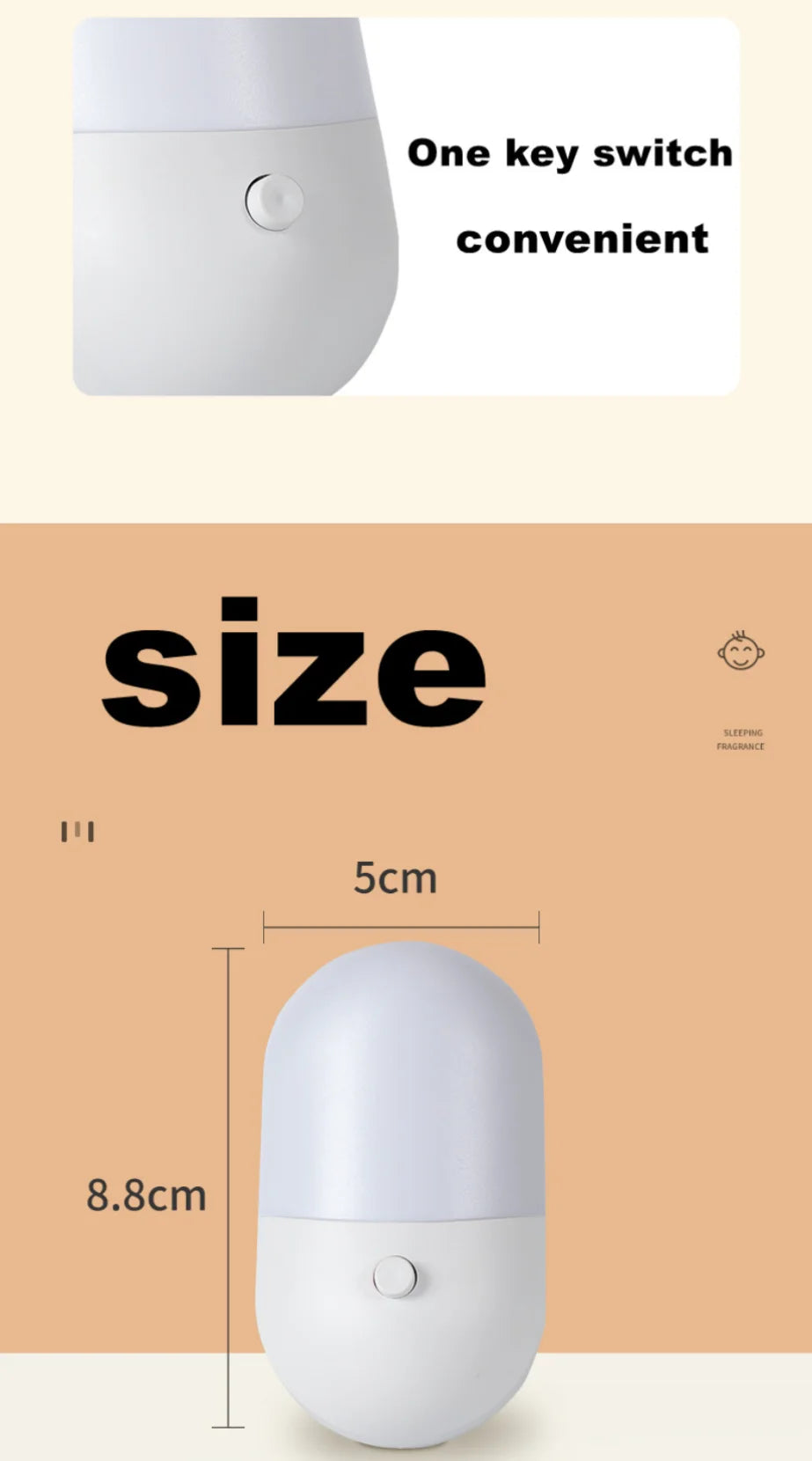 Veilleuse LED Enfant PaaMaa – Lampe de Nuit Mignonne avec Prise pour Chambre et Couloir