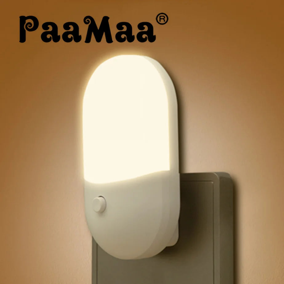 Veilleuse LED Enfant PaaMaa – Lampe de Nuit Mignonne avec Prise pour Chambre et Couloir