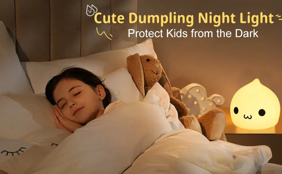 Veilleuse Enfant Goutte d’Eau – Lampe de Nuit 7 Couleurs Tactile pour Chambre